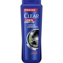 Clear Men Erkek Şampuan  Yoğun Arındırıcı Kömür Özlü Kepeğe Karşı Etkili 600 ML