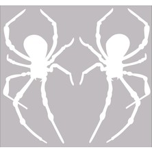 Tuğra Reklam Örümcek Sticker 15 x 8 cm Beyaz