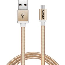 ADATA Micro USB 1MT. Şarj Kablosu Gold Alüminyum (android)