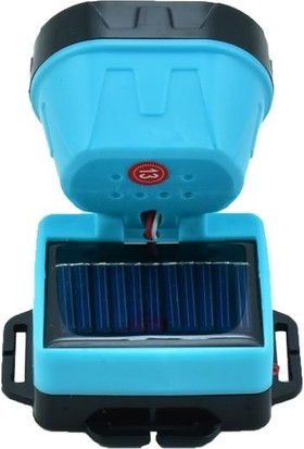 Gold Silver GS-900T Güneş Enerjili Şarjlı Kafa Lambası Mavi