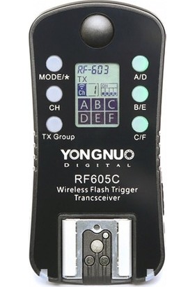 Yongnuo RF605C Canon Uyumlu Flaş Tetikleyici