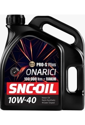 SNC-OIL Pro-S Plus 10W-40 4 Litre Onarıcı Motor Yağı ( Üretim Yılı: 2022 )