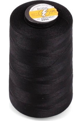 Bora Makine Polyester Dikiş İpi Siyah