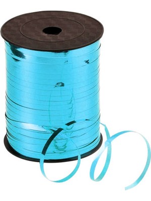 Balonevi Balon Evi Metalize Mavi Rafya 8 x 200 mm