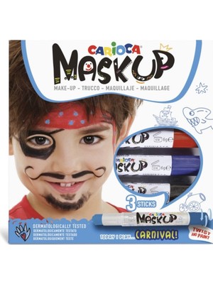 Carioca 43051 Yüz Boyası 3 Renk Carnival