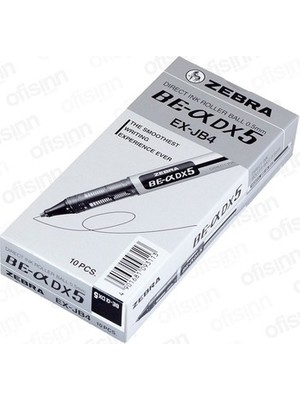 Zebra Dx5 Iğne Uçlu Kalem 0.5 mm 10'lu Siyah