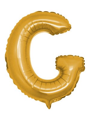 Whi̇te Süs Folyo Balon Harf G Altın 16" 40 cm Pk:1