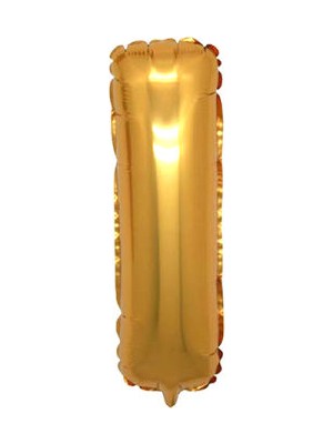 Whi̇te Süs Folyo Balon Harf I Altın 16" 40 cm Pk:1