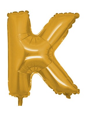 Whi̇te Süs Folyo Balon Harf K Altın 16" 40 cm Pk:1