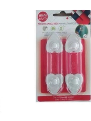 Minisium Bebek Güvenlik Dolap ve Çekmece Kilidi - 8 Adet
