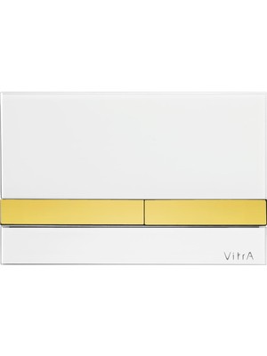 VitrA Select 740-1104 Kumanda Paneli Beyaz Cam - Altın Buton