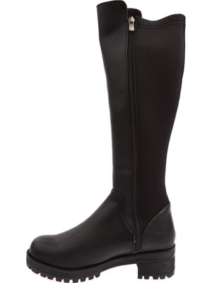 DGN 601 Kadın Arkası Stretch Knee High Çizme