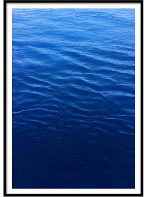 Beril Yamaç Design Studio Mavi Dalgalar Meditasyon Poster
