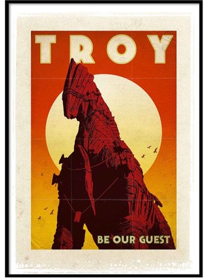 Beril Yamaç Design Studio Truva Vintage Reprodüksiyon Poster