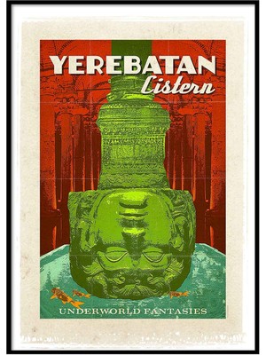 Beril Yamaç Design Studio Yerebatan Vintage Reprodüksiyon Poster