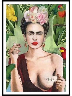 Beril Yamaç Design Studio Frida İllüstrasyon Reprodüksiyon Poster