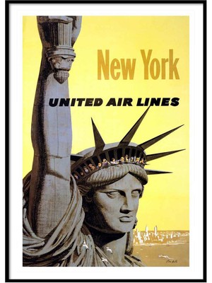 Beril Yamaç Design Studio New York Liberty Vintage Reprodüksiyon Poster