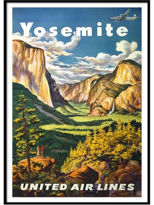 Beril Yamaç Design Studio Yosemite Vintage Reprodüksiyon Poster
