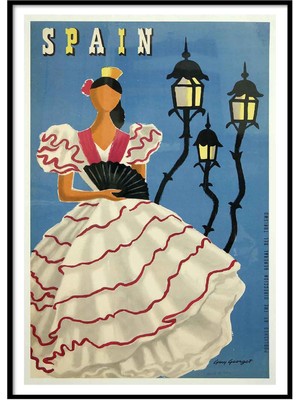 Beril Yamaç Design Studio Spain İspanya Vintage Reprodüksiyon Poster