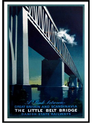 Beril Yamaç Design Studio Great Britain And Scandinavia Vintage Reprodüksiyon Poster