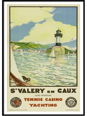 Beril Yamaç Design Studio St Valery Vintage Reprodüksiyon Poster