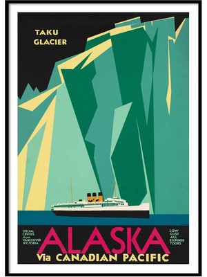 Beril Yamaç Design Studio Alaska Vintage Reprodüksiyon Poster