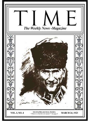 Beril Yamaç Design Studio Time Atatürk Vintage Reprodüksiyon Poster