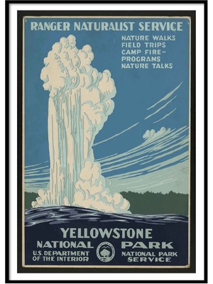 Beril Yamaç Design Studio Yellowstone Vintage Reprodüksiyon Poster