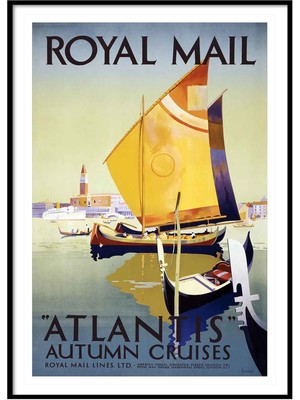 Beril Yamaç Design Studio Atlantis Vintage Reprodüksiyon Poster