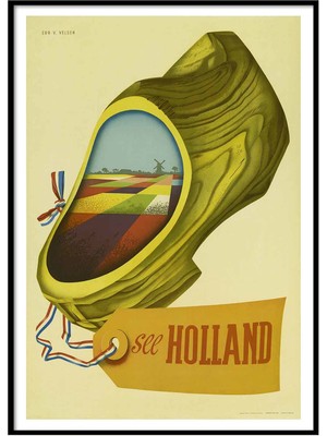Beril Yamaç Design Studio Holland Vintage Reprodüksiyon Poster