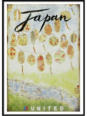 Beril Yamaç Design Studio Japan Vintage Reprodüksiyon Poster