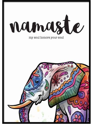 Beril Yamaç Design Studio Namaste Tipografik Motto Poster