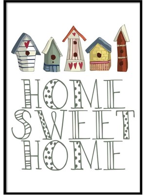 Beril Yamaç Design Studio Home Sweet Home Tipografik Poster
