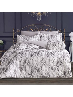 Schafer Everyday 9 Parça Yatak Örtüsü Tekstil Çeyiz Seti Gri