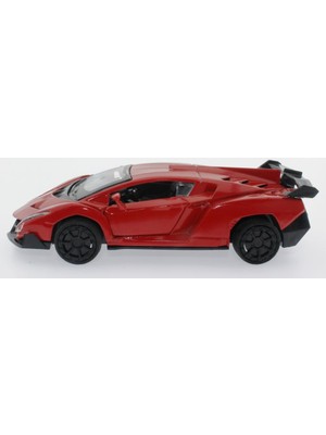 MEGA Çek Bırak Kırmızı Metal Spor Araba SL6607B