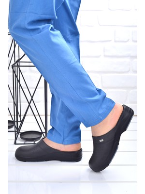 Ceyo 9926 Sabo Hastane Iş  Erkek Terlik Siyah