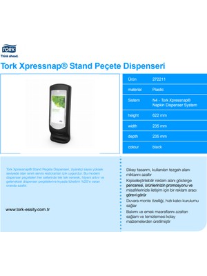 Tork 272211 Xpressnap Stand Peçete Dispenseri