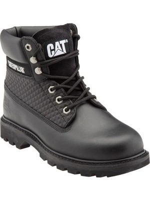 Caterpillar Colorado Print Black Deri Erkek Bot