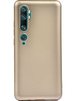Case Street Xiaomi Mi Note 10 Pro Kılıf Premier Silikon Esnek Koruma Gold