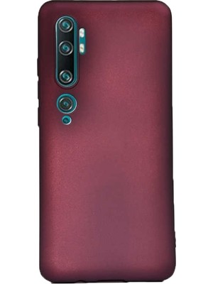 Case Street Xiaomi Mi Note 10 Pro Kılıf Premier Silikon Esnek Koruma Mürdüm