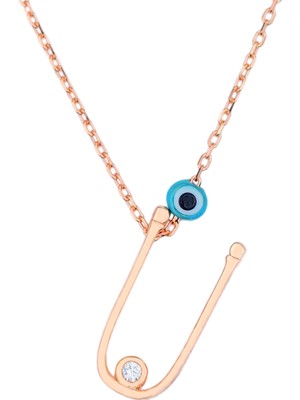 By Barun Ü Harfi Kolye Rose