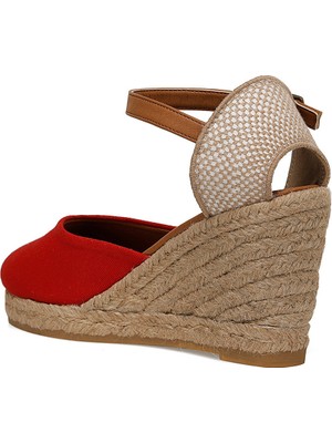 Nine West Artemısıa Kırmızı Kadın Dolgu Topuk Sandalet
