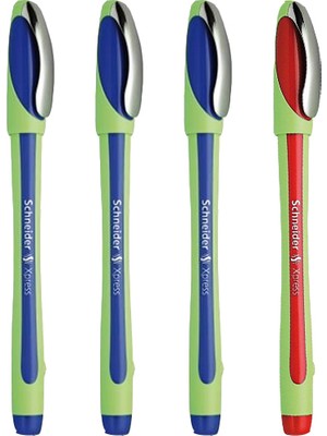 Schneider Xpress 0,8 mm Fiber Uçlu Kalem 3 Mavi 1 Kırmızı