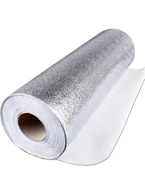 Mv Raf ve Dolap İçi Tezgah Üstü Yapışkanlı Alüminyum Folyo 100 x 60 cm