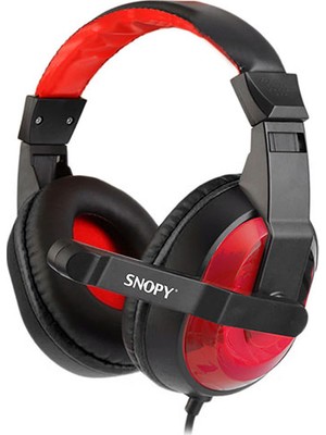 Snopy SN-633 X-BLOOM Siyah/kırmızı Kulak Üstü Gaming Oyuncu Mikrofonlu Kulaklık