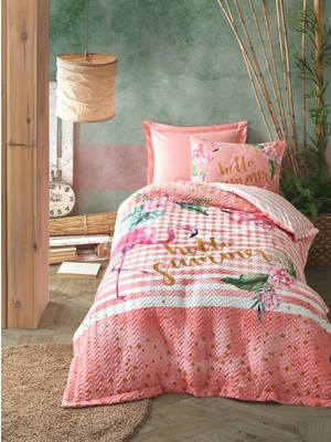 Cotton Box Genç Odası Tek Kişilik Complete Set Hello Summer Pembe