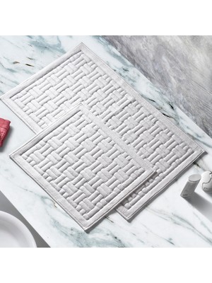 Alanur Home Domino Cotton 2'li Paspas Krem