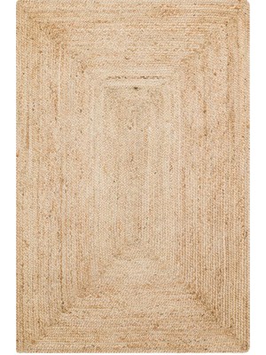 Eko Halı Ech 01 Natural Jüt El Dokuma Sisal Hasır Kilim 80 x 150 cm