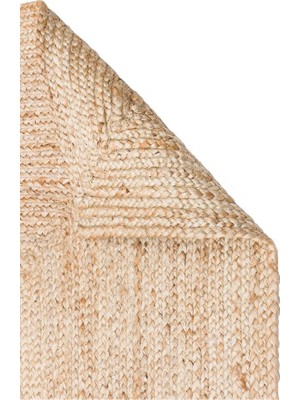 Eko Halı Ech 01 Natural Jüt El Dokuma Sisal Hasır Kilim 80 x 150 cm