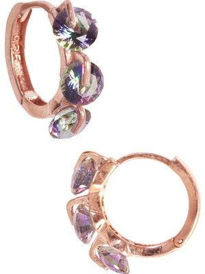 By Barun Emperyıl Topaz Halka Küpe Rose